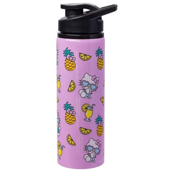 Hello Kitty Pineapples And Lemonade Stainless Steel Water Bottle - Picture 1 of 7